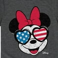 thumbnail image 3 of Disney - Americana - Minnie Flag Glasses - Toddler And Youth Short Sleeve Graphic T-Shirt, 3 of 5