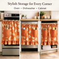 thumbnail image 6 of Heat-Resistant Tie-Back Oven Curtain 29.5x21.3 Inch,Polyester Dust & Oil Splash Proof,Machine Washable Decor for Kitchen Stove Oven Skirt Decor 29.3"W*21.3"H, 6 of 7