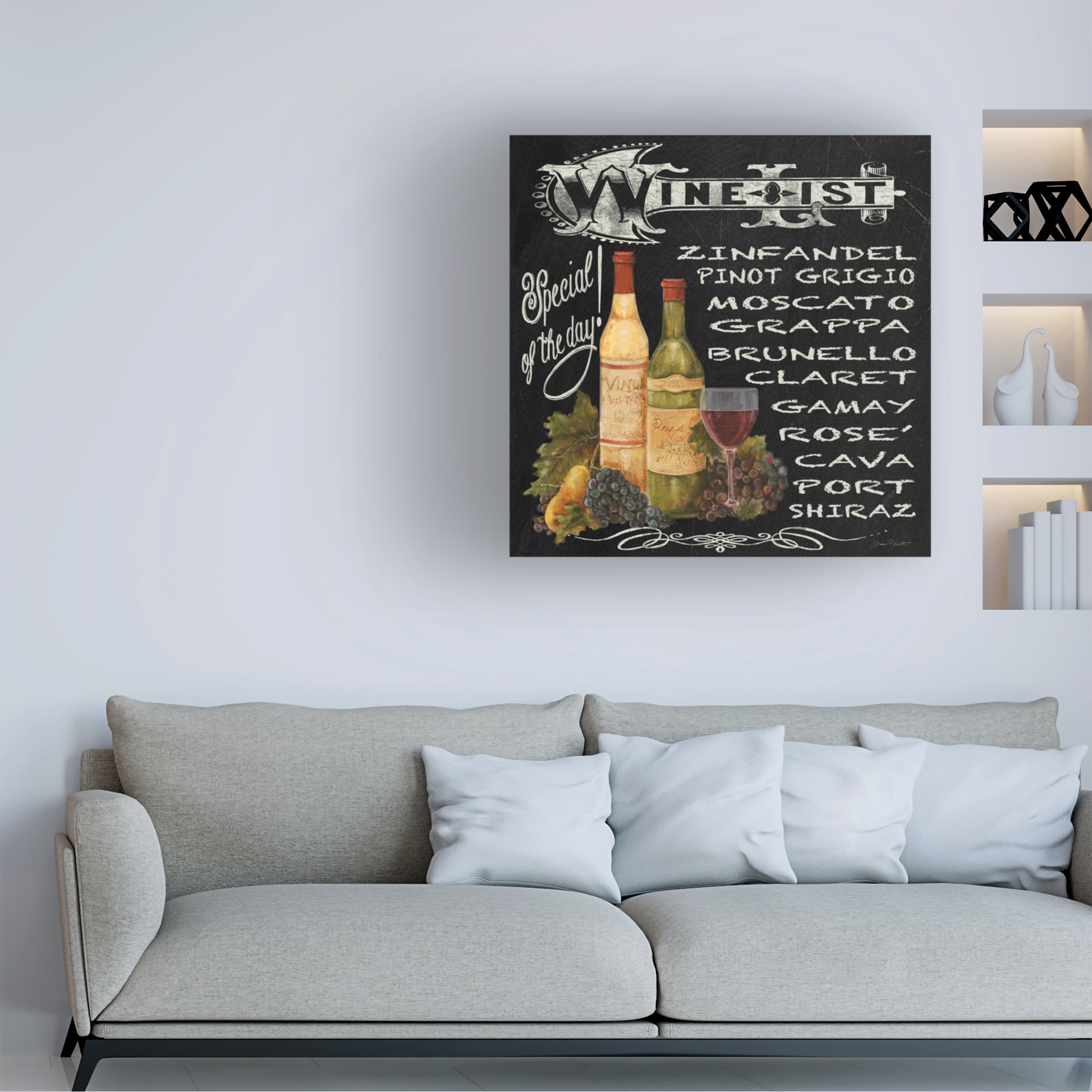 Trademark Fine Art 'Wine 2' Canvas Art by Jean Plout