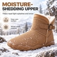 thumbnail image 4 of OYPGUE Women's Barefoot Snow Boots Wide Toe Water-Resistant Non-Slip Boots, 4 of 7