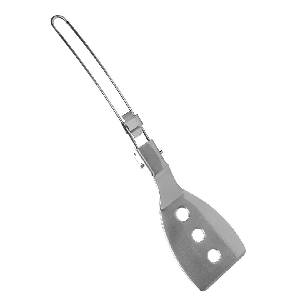Camping Folding Spatula Temperature Resistant Stainless Steel Food