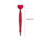 thumbnail image 3 of 6x Valentine's Day Heart Shaped Ballpoint Pens Plastic Ballpoint Pen with Black Ink for Office School Classroom Supplies silver, 3 of 5