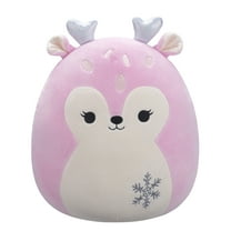 Squishmallows Official 5 inch Falala the Pink Fawn With Snowflake - Child's Ultra Soft Plush Toy