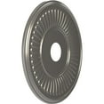 thumbnail image 2 of Ekena Millwork 19"OD x 3 1/2"ID x 1"P Berkshire Thermoformed PVC Ceiling Medallion (Fits Canopies up to 8 3/8"), Aged Dark Steel, 2 of 5