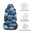 thumbnail image 4 of Wukai Fresh Blueberries Full Set Car Seat Covers with Soft Padding Universal Auto Front Seats Protector and Cushion Mat, 4 of 5
