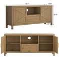 thumbnail image 2 of Farmhouse TV Stand for TVs Up to 65 Inch, Entertainment Center with Door, Media Console Cabinet,TV Console Cabinet with Storage & Adjustable Shelf for Living Room/Bedroom, 2 of 7