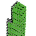 thumbnail image 4 of Cadena De Transmisión Caltric Con Junta Tórica Compatible Con Kawasaki Kx450F Kx-450F Kx 450 F 2006-2013 Verde, 4 of 5