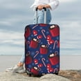 thumbnail image 7 of Rateoe Hot Cocoa Snowflake Mittens Printed Luggage Cover, Suitcase Protector Fits 18-32 Inch Luggage-Medium, 7 of 7