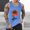 🔥 Blue, variant on Sentmoon Workout Tank Tops for Men Summer Sleeveless Crew Neck Men Vest Palm Tree Print Relaxed Fit Plus Size Workout Men Shirt Hawaii for Running in Hot Weather XXL