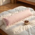 thumbnail image 2 of Unique Bargains 1 Pack Pillowcase Soft Cooling Polyester Breathable Cover ["20\"x72\""] Pink, 2 of 5