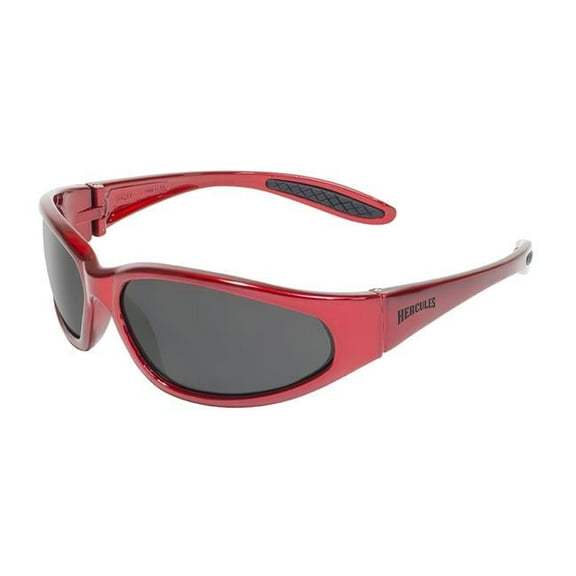 Hercules 1 Red Frame & Smoke Lenses Safety Glass