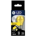 thumbnail image 2 of GE 93116860 LED Yellow Light Bulb, A15 Shape, Medium Base, 190 Lumens, 3 Watt - Quantity 1, 2 of 2