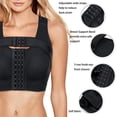 thumbnail image 5 of Gotoly Women’s Front Closure Bra Post-Surgery Posture Corrector Shaper Tops with Breast Support Band(Black XX-Large), 5 of 8