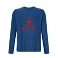 thumbnail image 4 of COSFO T Shirts for Man Christmas Long Sleeve Casual Cotton Crew Neck Shirts Loose Fit Pullover Party Graphic Tees, 4 of 5