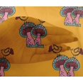 thumbnail image 4 of oneOone Viscose Chiffon Fabric Bird & Mushroom Block Printed Craft Fabric BTY 42 Inch Wide, 4 of 4