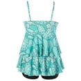thumbnail image 2 of Gvmfive Women Plus Size Two Pieces Bathing Suit Gradient Print Tankini Top with Boyshorts Swimsuit Swimwear, 2 of 5