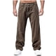 thumbnail image 1 of Ceisia Men's Trendy Solid Color Gift Button Zipper Straight Leg Casual Pants with Elastic Waist and Pockets, 1 of 8