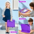 thumbnail image 6 of BMOUO Kids Case for Samsung Galaxy Tab A11 8.7-inch 2025 / A9 8.7-inch 2023 / A7 Lite 8.7 Inch 2021, with Screen Protector, Convertible Stand Protective Case Cover for kids ,Purple, 6 of 9