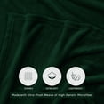thumbnail image 3 of Utopia Bedding Forest Green Fleece Blanket Queen Size Lightweight Fuzzy Plush Anti-Static Microfiber Bed Blanket (90x90 Inch), 3 of 7