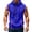 Blue, variant on Mens Tank Tops Sleeveless Zip Up Hoodie Workout Gym Running Muscle Shirts Lightweight Athletic Jacket with Pockets Black M