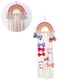 thumbnail image 2 of Pinzas para el cabello almacenamiento niñas DIY lazo para el cabello almacenamiento boho colgante de pared arco iris, decoración del hogar Ormromra LKX-1584, 2 of 8