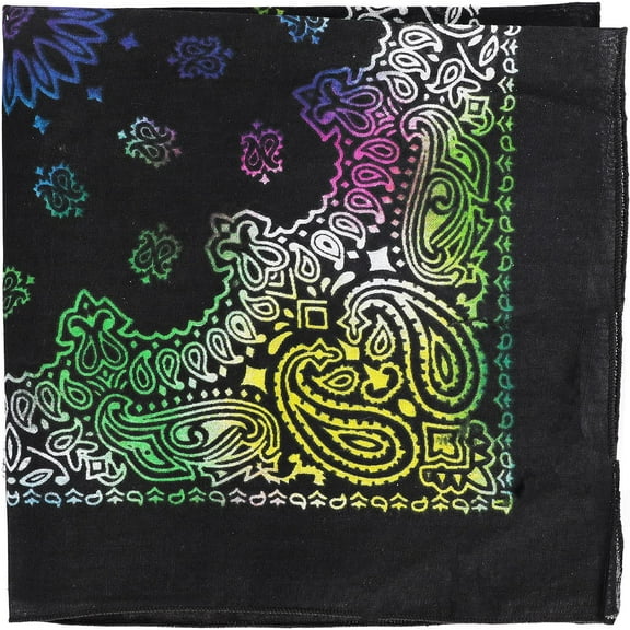 Motique Accessories 22 Inch Cotton Paisley Bandana