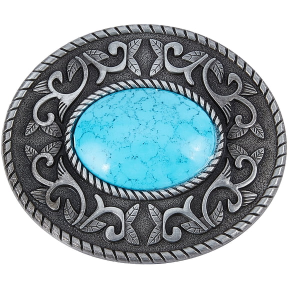 Western Turquoise Belt Buckle Vintage Medieval Buckle Belt Fastener Accessory Style Fashion Turquoise Jewelry Belt Punk Buckles