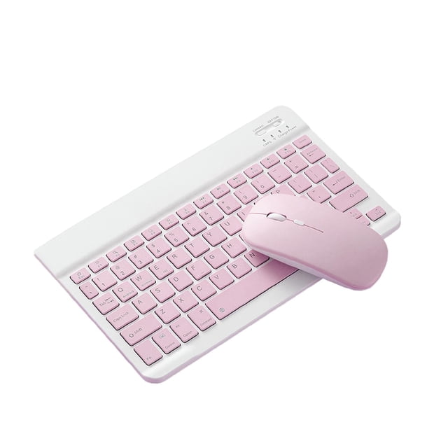 Teclado Bluetooth Ratón Peine Recargable Batería incorporada para iPad Tablet PC Modo singular Baoblaze Ratón del teclado