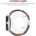 thumbnail image 5 of MYKOMI Resin Band Compatible for Google Pixel Watch 3/4, Lightweight, Thin Adjustable Bracelet Metal Clasp Replacement Strap for Women & Men, 5 of 7