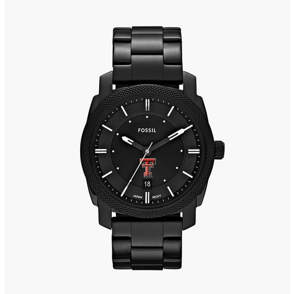 Men's Fossil Texas Tech Red Raiders Machine Stainless Steel Watch