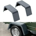 thumbnail image 2 of EDTara Rustproof Steel Trailer Fenders, Set Of 2 Heavy Duty Diamond Plate, Fits 14-16 Inch Wheels for Utility, Cargo, and Boat Trailers, 2 of 6