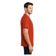 thumbnail image 3 of Port & Company Men's Classic Fit Tall Essential Cotton T-Shirt Orange 2X-Large Tall, 3 of 6