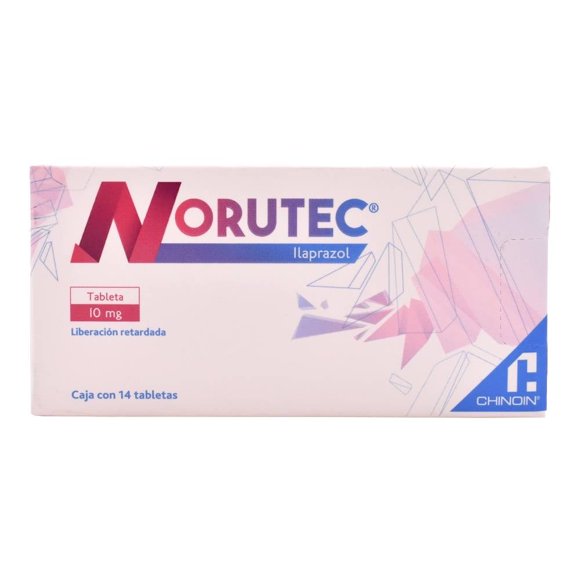 Norutec Ilaprazol 10 mg liberación retardada 14 tabletas
