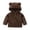 style-04 Brown, variant on Gubotare Girls Jackets Girls Warm Fleece Jacket Baby Girls Jackets for Autumn Winter Children Clothing Size 6 12 Months (,6-12 Months)