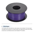 thumbnail image 3 of Uxcell 26AWG Stranded Wire Hookup 30M/100ft Purple, Electrical Wire UL1007 Spool, 3 of 6