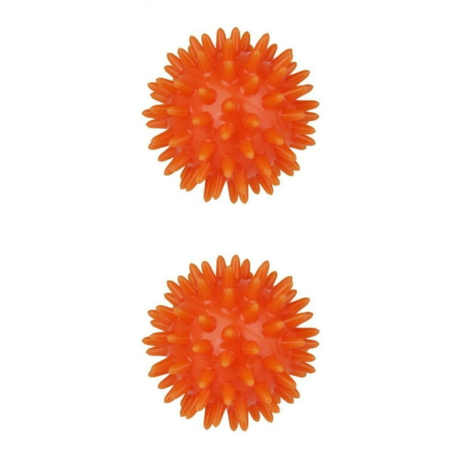 2 Piezas Spikey Deep Tissue Roller Massage Ball Body Stress Relief 8cm + 5.5cm