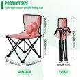 thumbnail image 3 of BZSMCE Camping Chairs Modern Love in The Air Pattern Folding chair, 3 of 8