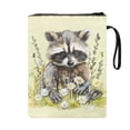 thumbnail image 2 of HELLHERO Polyester Book Covers Classic Floral Raccoon Book Sleeve Cover Gift Hardcover Notebook Bible Journal Book Lovers Gifts, 2 of 8