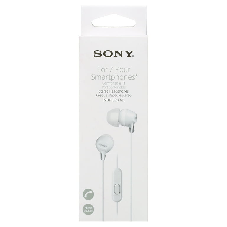 Sony MDR-EX14AP Wired In-ear Earbud Headphones with Microphone