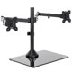 thumbnail image 1 of Vivo Soporte Para Monitor Doble Ultraancho Independiente Con Elegante Base De Vidrio Y Brazos Ajustables 2 Pantallas De Hasta 38 Pulgadas Y 22 Libras Cada Una Negro Stand-V038Fg, 1 of 5