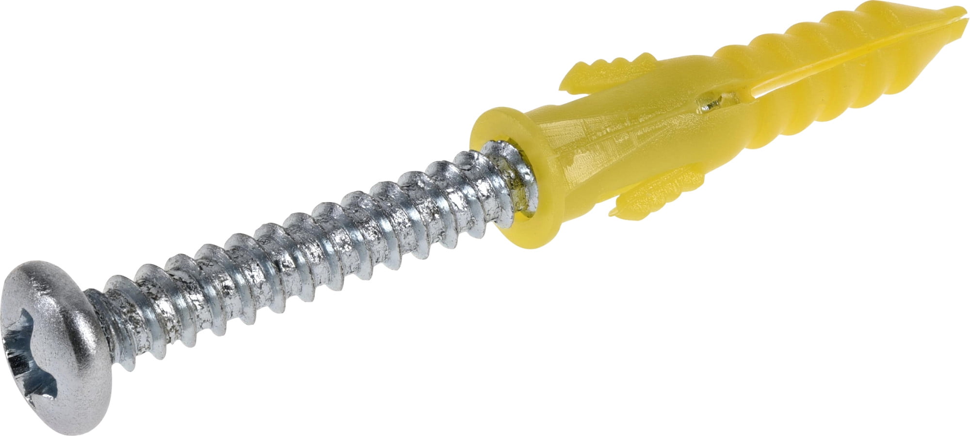 Ribbed Plastic Anchors with Screws (46 x 7/8") 40 sets