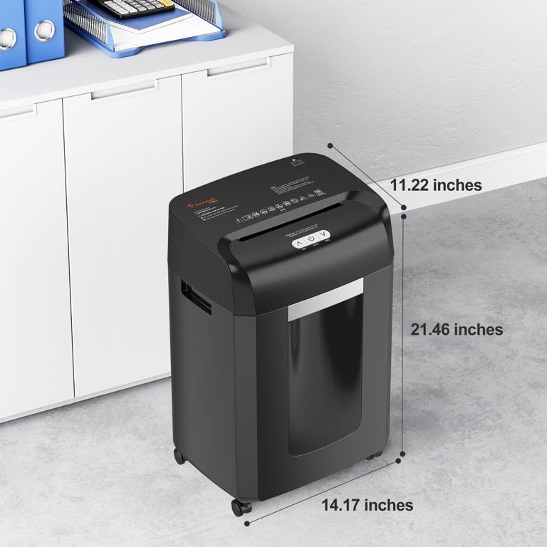 Bonsaii Paper Shredder 18-Sheet Cross Cut Office Shredder 60 Mins
