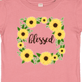 thumbnail image 4 of Inktastic Blessed Sunflower Wreath Girls Baby T-Shirt, 4 of 5