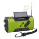 thumbnail image 1 of Solar Dynamo Crank Radio Fm Am, portátil multifunción al aire libre novedad emergencia radio-verde. Afortunado Sencillez, 1 of 5