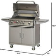 thumbnail image 5 of Bull Outdoor Products Angus 4-Burner Propane Gas Grill with Cabinet, 5 of 5