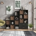 thumbnail image 4 of Furniture of America Brooks Stackable 6-Cube Wood Black Bookcase, 4 of 11