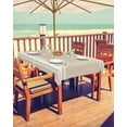 thumbnail image 2 of Outdoor Tablecloth with Umbrella Hole, Khaki and White Stripe Rectangle Tables Waterproof Tabletop Collection for Patio, Garden, Picnic, Camping, Dining 60 x 84 inch, 2 of 6