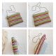 thumbnail image 3 of Zhuge Bolso de hombro tejido para mujer, bolso de mano tejido, bolso de mano tejido elegante para playa de verano, bolsos de hombro de 10,62 x 0,39 x 7,08 pulgadas (rosa), 3 of 4