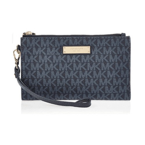 Michael Michael Kors Adele DoubleZip Wristlet 7+ Admiral/Pale Blue One