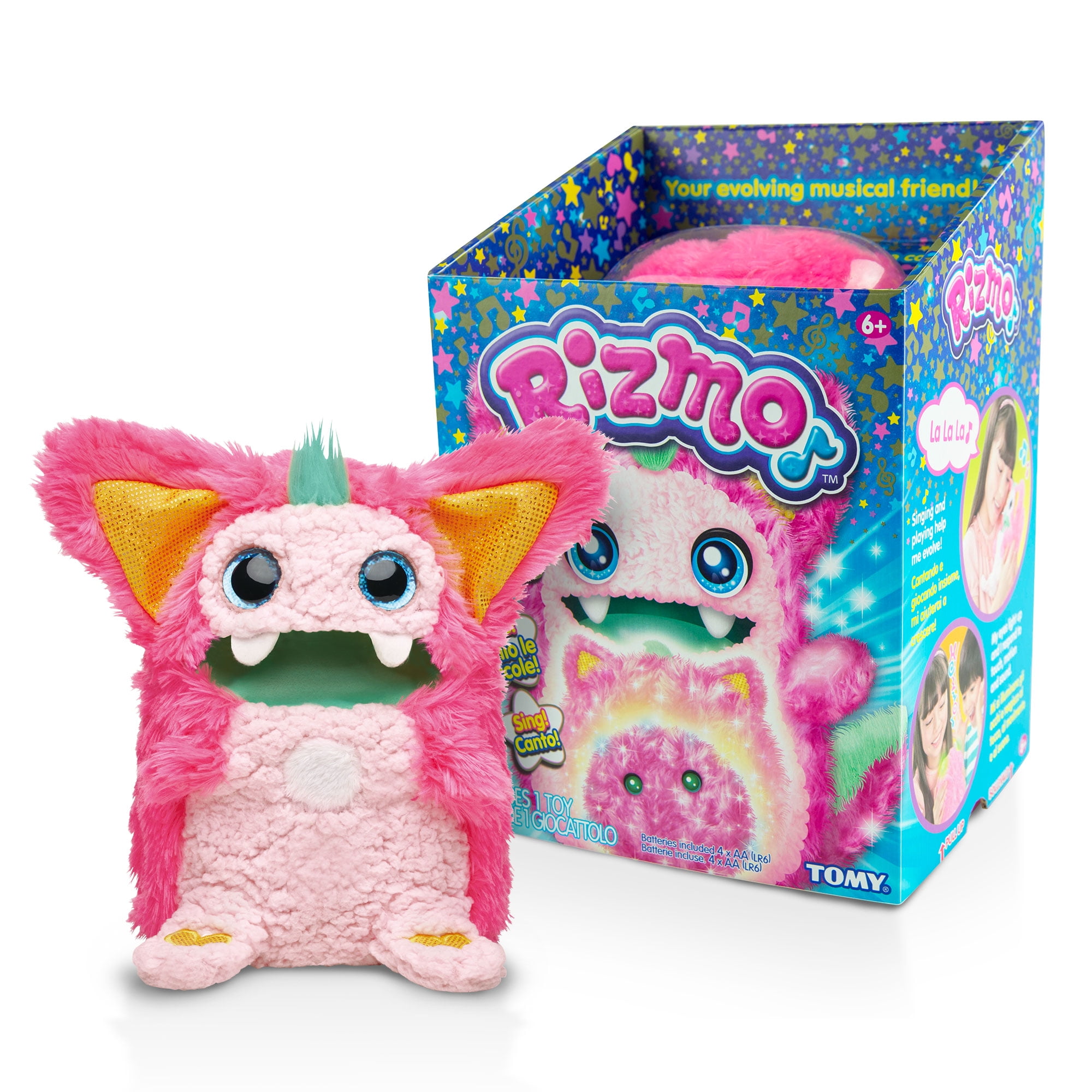 BERRY Pink Rizmo Interactive Evolving Musical Plush Toy 